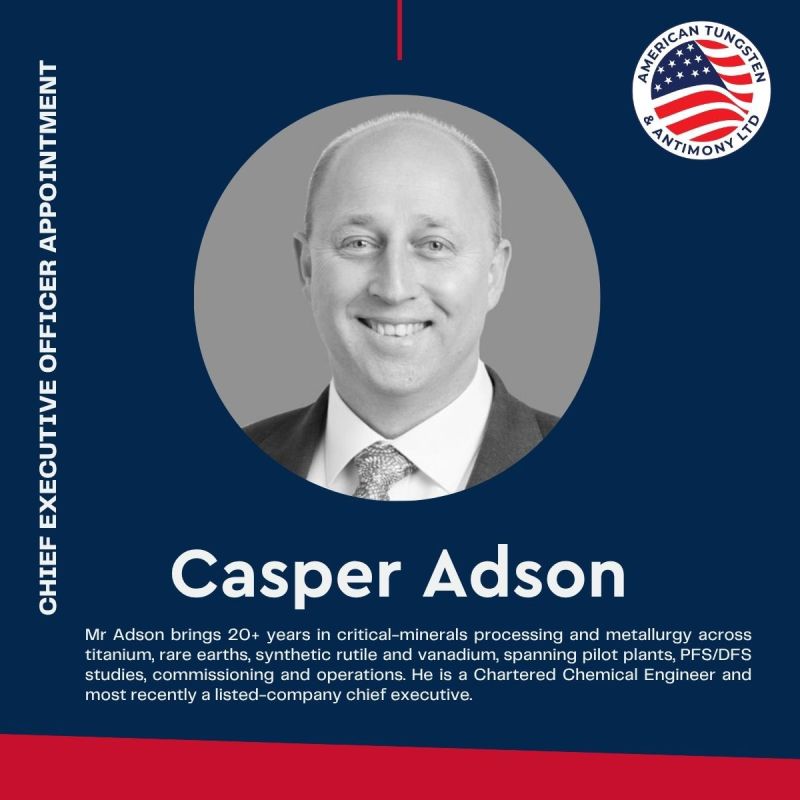 Image for the Tweet beginning: We have appointed Casper Adson